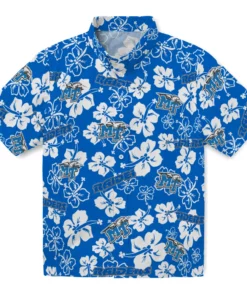 Middle Tennessee Raiders Hibiscus Bloom Hawaiian Shirt