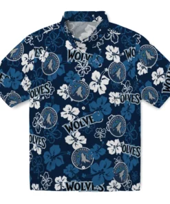 Minnesota Timberwolves Hibiscus Bloom Hawaiian Shirt