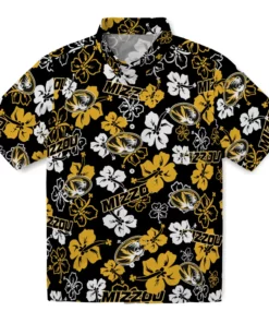 Missouri Tigers Hibiscus Bloom Hawaiian Shirt
