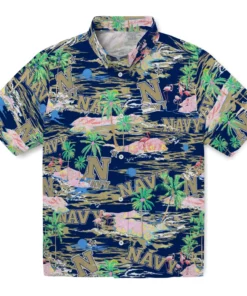 Navy Midshipmen Flamingo Retreat 2026 Hawaiian Shirt
