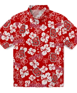 NC State Wolfpack Hibiscus Bloom Hawaiian Shirt