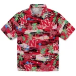 nebraska-cornhuskers-hawaiian-shirt-flamingo-retreat-red-best-selling.webp
