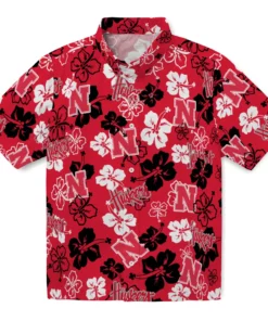 Nebraska Cornhuskers Hibiscus Bloom Hawaiian Shirt