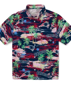 New England Patriots Flamingo Retreat 2026 Hawaiian Shirt