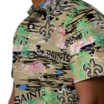new-orleans-saints-hawaiian-shirt-flamingo-retreat-gold-best-selling.webp
