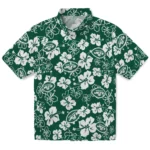 New York Jets Hibiscus Bloom Hawaiian Shirt