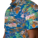 new-york-knicks-hawaiian-shirt-flamingo-retreat-blue-best-selling.webp