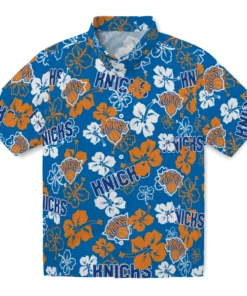 New York Knicks Hibiscus Bloom Hawaiian Shirt