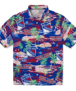 New York Rangers Flamingo Retreat 2026 Hawaiian Shirt