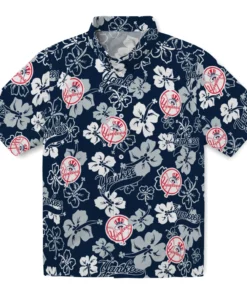 New York Yankees Hibiscus Bloom Hawaiian Shirt