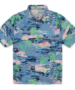North Carolina Tar Heels Flamingo Retreat 2026 Hawaiian Shirt
