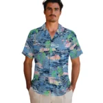 north-carolina-tar-heels-hawaiian-shirt-flamingo-retreat-light-blue-best-selling.webp