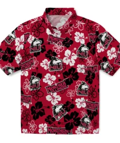 Northern Illinois Huskies Hibiscus Bloom Hawaiian Shirt