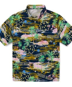 Notre Dame Fighting Irish Flamingo Retreat 2026 Hawaiian Shirt