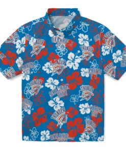 Oklahoma City Thunder Hibiscus Bloom Hawaiian Shirt