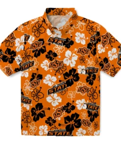 Oklahoma State Cowboys Hibiscus Bloom Hawaiian Shirt