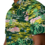 oregon-ducks-hawaiian-shirt-flamingo-retreat-green-best-selling.webp