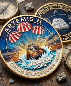 Artemis II Orion Splashdown 2026 Commemorative Mission Coin