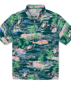 Philadelphia Eagles Flamingo Retreat 2026 Hawaiian Shirt