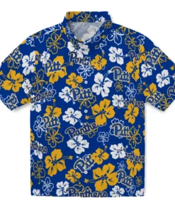 Pittsburgh Panthers Hibiscus Bloom Hawaiian Shirt