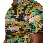 pittsburgh-pirates-hawaiian-shirt-flamingo-retreat-black-best-selling.webp