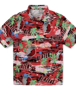 Portland Trail Blazers Flamingo Retreat 2026 Hawaiian Shirt