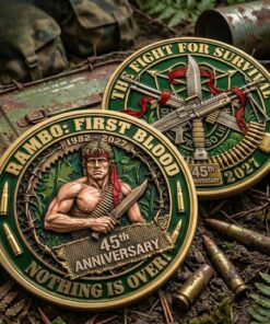 Rambo First Blood 45Th Anniversary Challenge Coin