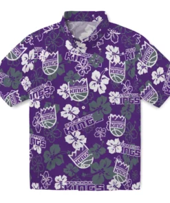 Sacramento Kings Hibiscus Bloom Hawaiian Shirt