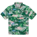 saskatchewan-roughriders-hawaiian-shirt-flamingo-retreat-green-best-selling.webp