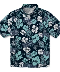 Seattle Kraken Hibiscus Bloom Hawaiian Shirt