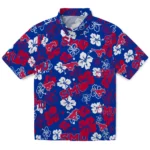 SMU Mustangs Hibiscus Bloom Hawaiian Shirt