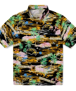 Southern Miss Golden Eagles Flamingo Retreat 2026 Hawaiian Shirt