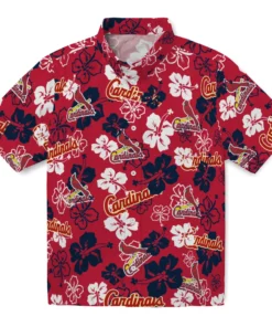 St. Louis Cardinals Hibiscus Bloom Hawaiian Shirt