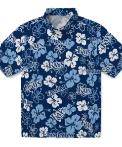 Tampa Bay Rays Hibiscus Bloom Hawaiian Shirt