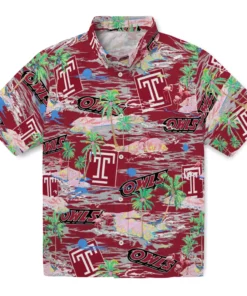 Temple Owls Flamingo Retreat 2026 Hawaiian Shirt