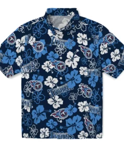 Tennessee Titans Hibiscus Bloom Hawaiian Shirt