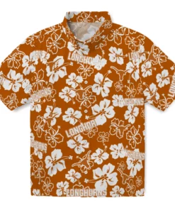 Texas Longhorns Hibiscus Bloom Hawaiian Shirt