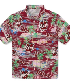 UMass Minutemen Flamingo Retreat 2026 Hawaiian Shirt