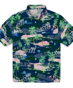 Utah Jazz Flamingo Retreat 2026 Hawaiian Shirt