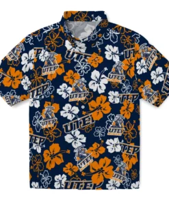 UTEP Miners Hibiscus Bloom Hawaiian Shirt