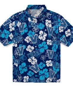 Villanova Wildcats Hibiscus Bloom Hawaiian Shirt