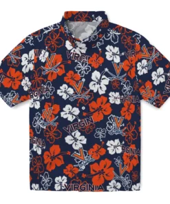 Virginia Cavaliers Hibiscus Bloom Hawaiian Shirt