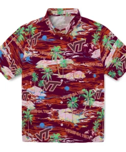 Virginia Tech Hokies Flamingo Retreat 2026 Hawaiian Shirt