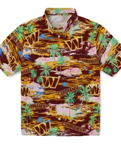 Washington Commanders Flamingo Retreat 2026 Hawaiian Shirt