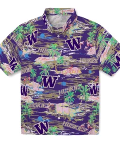 Washington Huskies Flamingo Retreat 2026 Hawaiian Shirt