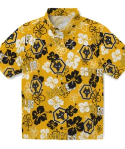 Wolverhampton Wanderers Hibiscus Bloom Hawaiian Shirt