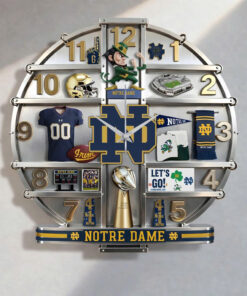 Notre Dame Fighting Irish Home Decorative 3D Wall Clock