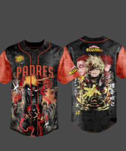 San Diego Padres x My Hero Academia U.S. Tour 2026 Bakugo Baseball Jersey