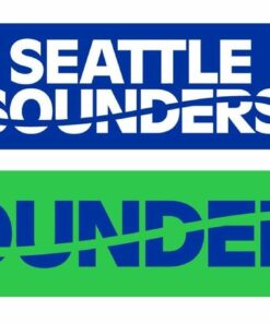 Seattle Sounders Two-Tone Bar Scarf - MLS Graphic Scarf - Fan Winter Accessory