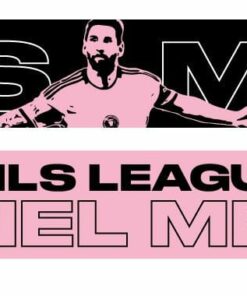 Inter Miami CF Messi MVP Graphic Scarf - Soccer Fan Winter Accessory